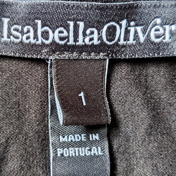 Isabella Oliver Sabina Maternity Dress (Black) - Picture 4 of 7